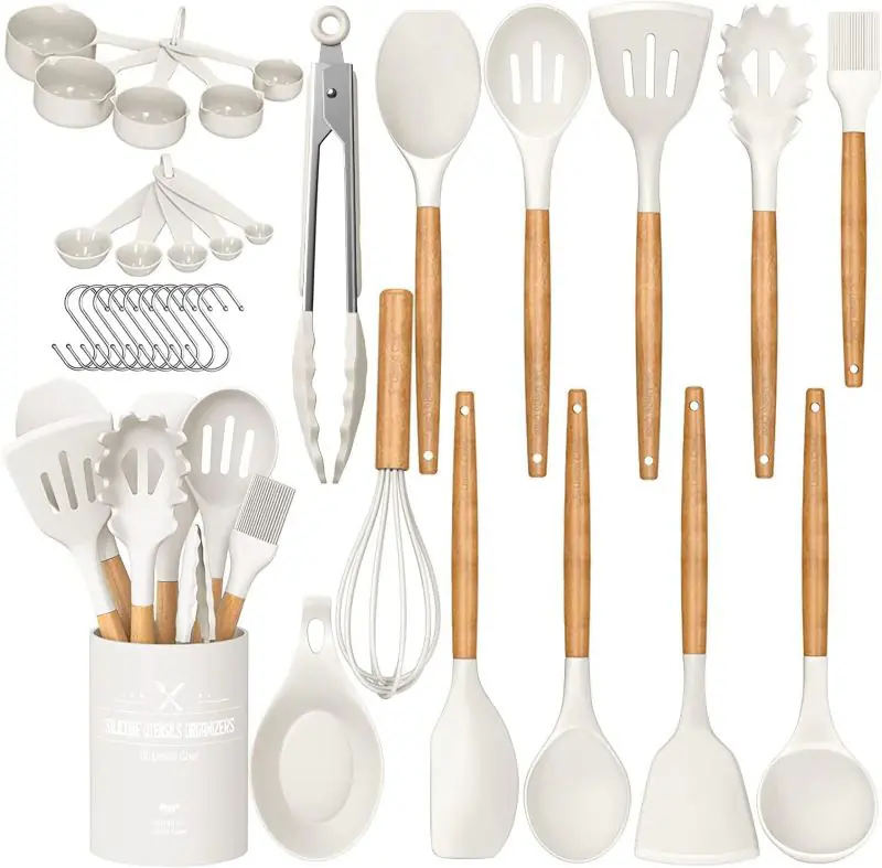 Non-Stick Silicone Kitchen Cooking Utensils Set